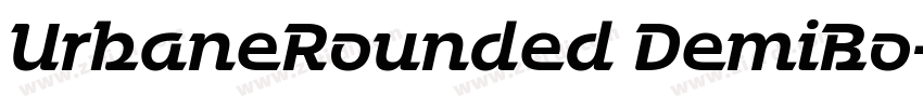 UrbaneRounded DemiBo字体转换 UrbaneRounded DemiBo字体转换
